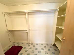 View of spacious closet