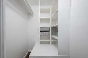 View of spacious closet