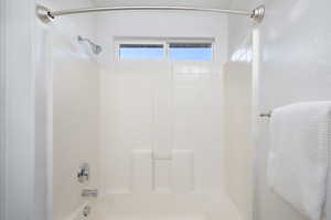 Bathroom with bathtub / shower combination