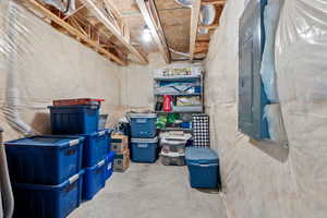 Cold storage area featuring electric panel