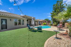 View of pool with a patio