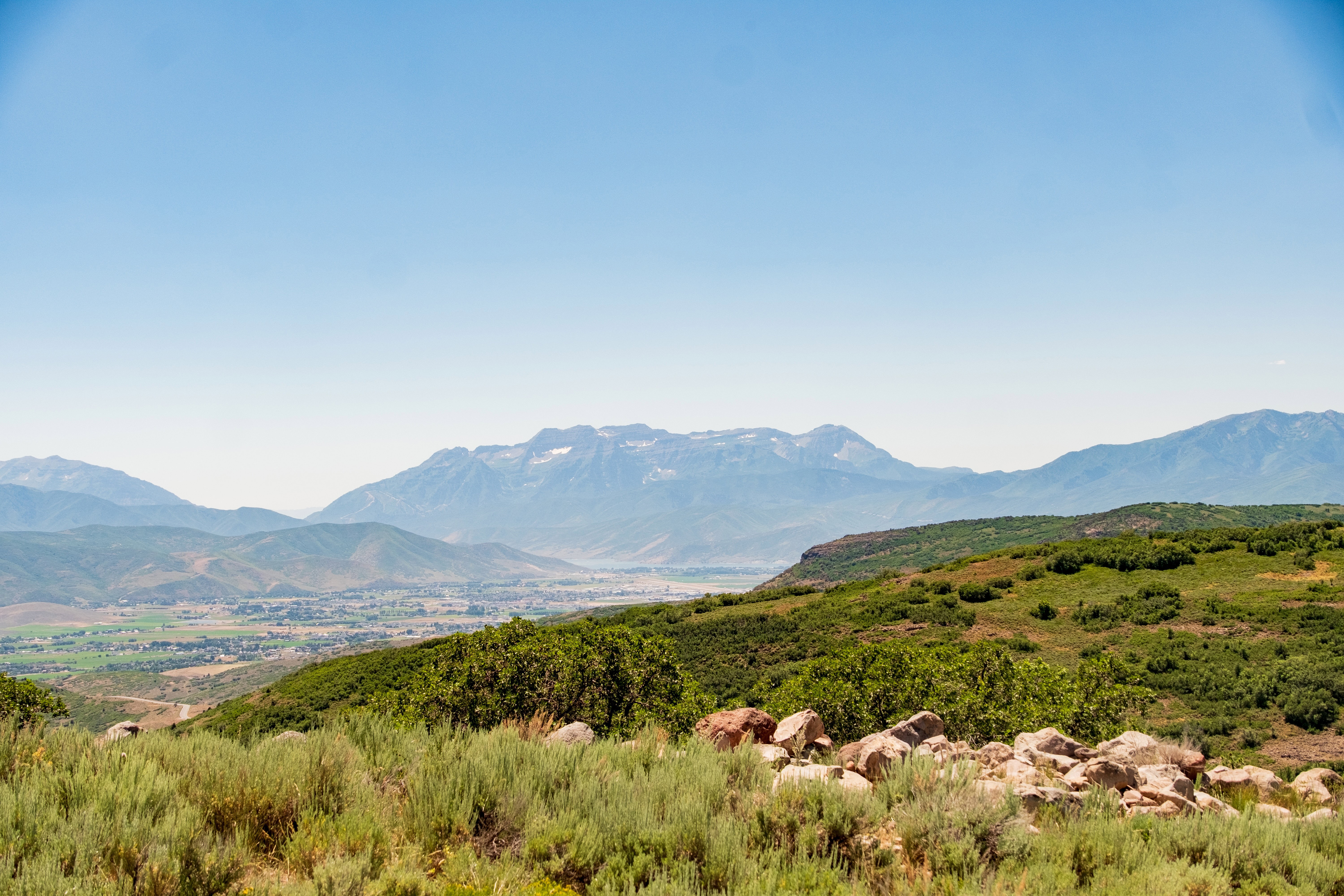 View of mountain background