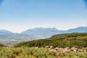 View of mountain background