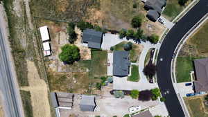 Aerial view of property and surrounding area