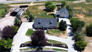 Aerial view of property and surrounding area