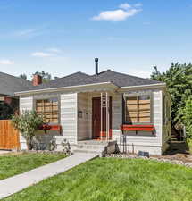 Bungalow with a new shingled roof