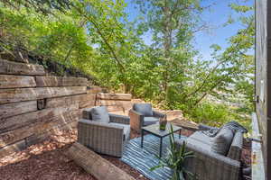 View of patio / terrace with an outdoor living space