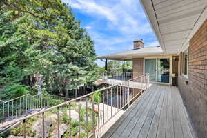 View of deck