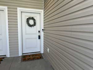 Doorway to property