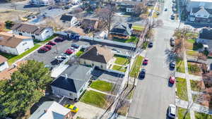 Aerial perspective of neighborhood