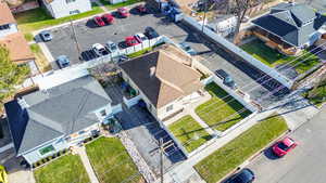 Aerial perspective of home