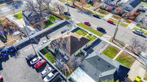 Aerial perspective of back of home