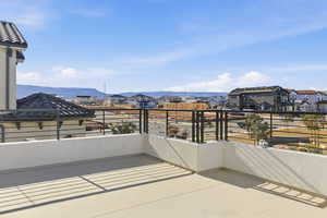 Patio / terrace with a residential view