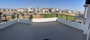 Balcony with a residential view