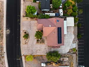 View from above of property