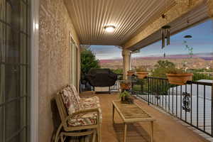 Balcony with grilling area