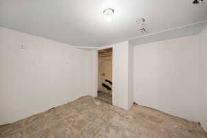 View of finished below grade area