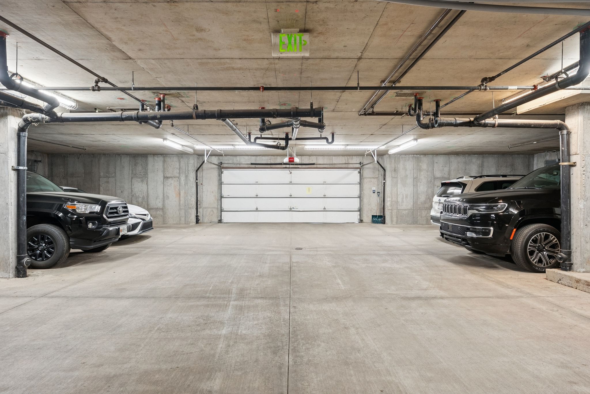 View of parking garage