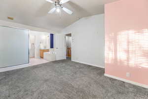 Primary bedroom with separate tub/shower and water closet
