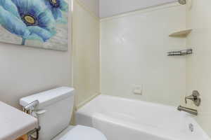 Full bathroom featuring tub/shower combination