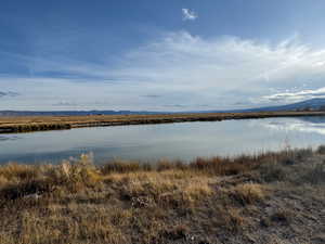 Water view featuring mountains