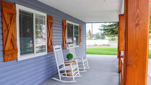 Playcation Station front porch for relaxing