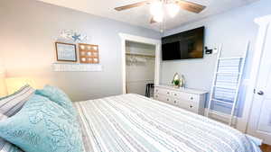 King bedroom also includes smart TV
