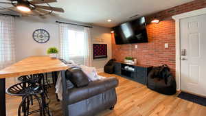 Smart TV and XBox 1 with Game Passalso has queen sleeper sofa