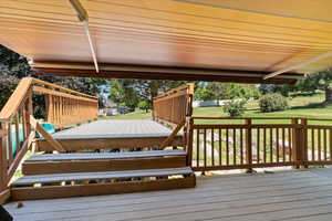 Deck with a lawn