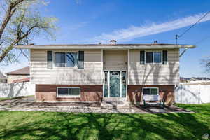 View of front of property featuring brick siding