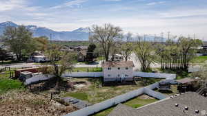 Mountain view featuring nearby suburban area