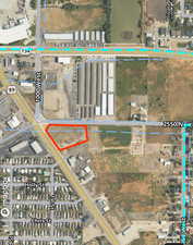 Map / location with property parcel outlined