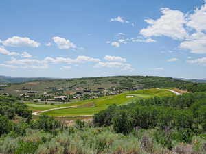Drone / aerial view of a local golf course