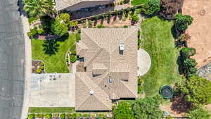 View from above of property
