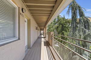 View of wooden terrace