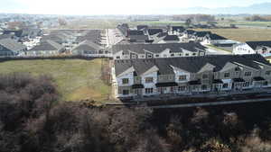 Aerial view of residential area