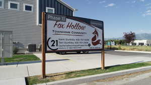 Exterior view of mountains and parking