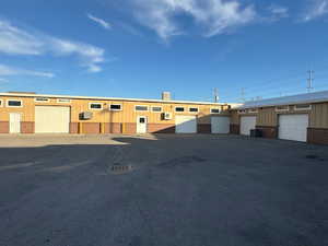 View of building exterior and Yard area - Ground Level doors