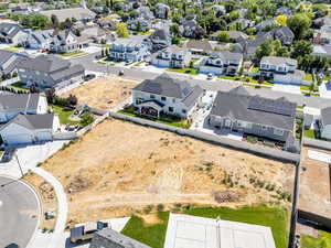 Aerial view of residential area