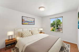 Virtual Staging - Front bedroom area.