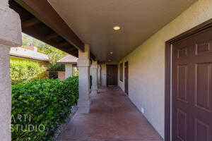 View of patio and private entrance
