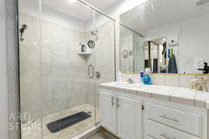 En suite bathroom from master bedroom