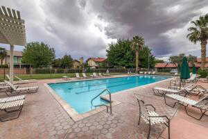 Large heated pool