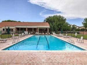 Large heated pool