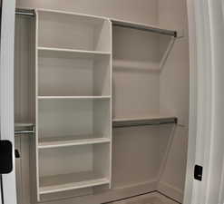 View of closet