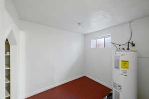 Utilities featuring electric water heater