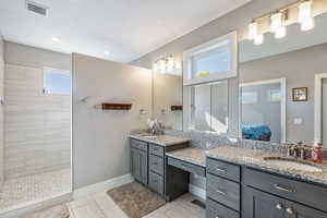 Primary Bath w/ Dual Head Shower