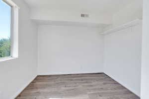 Spacious closet featuring wood finished floors