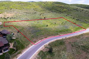Aerial view of property's location featuring property boundaries highlighted