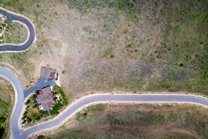 Aerial view of property and surrounding area